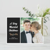Verheiratete Weihnachtskarte Feiertagskarte (Stehend Vorderseite)