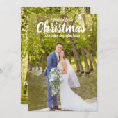 Verheiratete Weihnachtskarte Feiertagskarte (Vorne/Hinten)