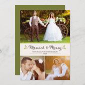 Verheiratete Weihnachtskarte Feiertagskarte (Vorne/Hinten)