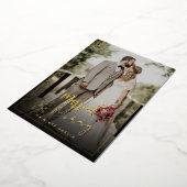 Verheiratete Weihnachtskarte Folien Feiertagskarte (Gedreht)