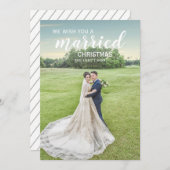 Verheiratete Weihnachtskarte Foto Einladung (Vorne/Hinten)