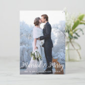 Verheiratete Weihnachtskarte L Einladung (Stehend Vorderseite)