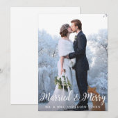 Verheiratete Weihnachtskarte L Einladung (Vorne/Hinten)