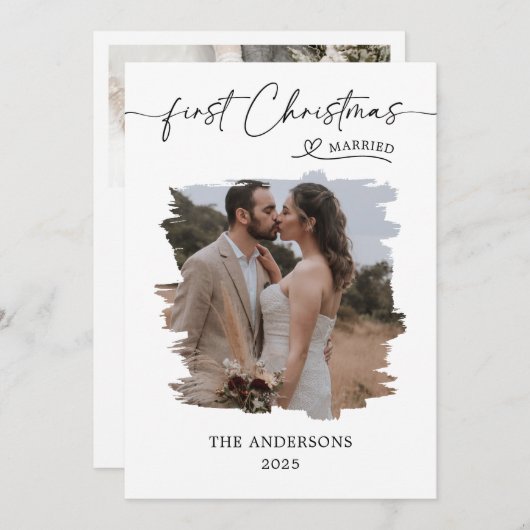 Verheiratete Weihnachtskrippe Weihnachten Dankeskarte (Vorne/Hinten)