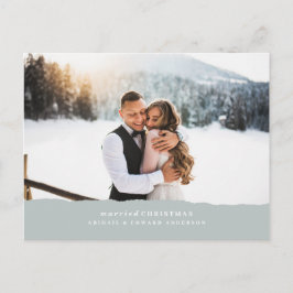 Verheiratete Weihnachtszeitschrift Postkarte