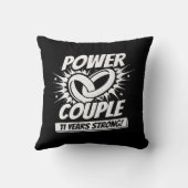 Verheirateten 11 Jahre - 11. Hochzeitstag Kissen (Rückseite)