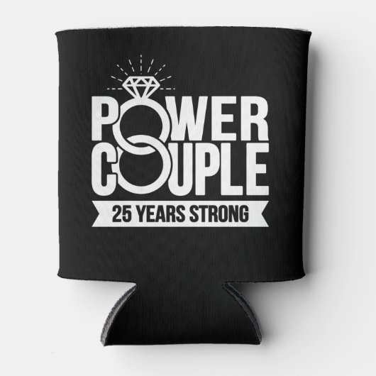 Verheirateten 25 Jahre starke Paare 25 Jahre alt Dosenkühler (Vorderseite)