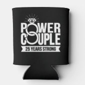 Verheirateten 25 Jahre starke Paare 25 Jahre alt Dosenkühler (Rückseite)