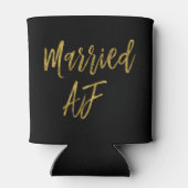 Verheirateter AF Schwarz- und Goldfolie Dosenkühler (Rückseite)