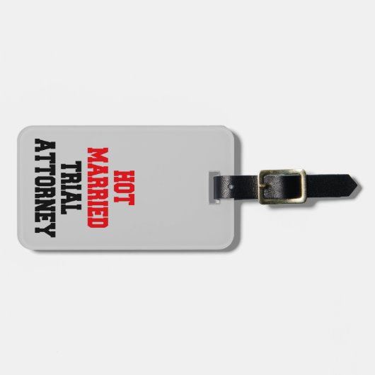 Verheirateter Anwalt Gepäckanhänger (Vorderseite horizontal)