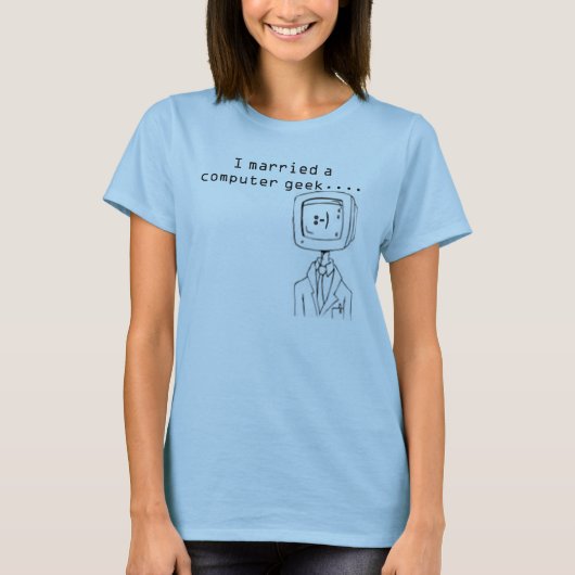 Verheirateter ComputerGeek T-Shirt (Vorderseite)