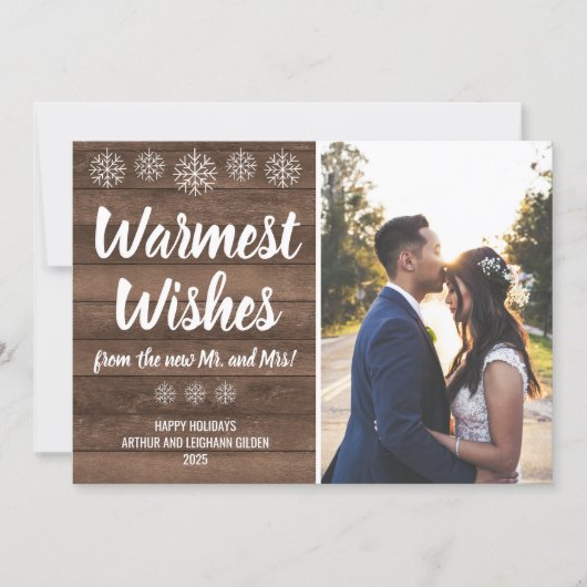 Verheirateter glücklicher Urlaub Frohe Weihnachten (Vorderseite)