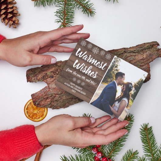 Verheirateter glücklicher Urlaub Frohe Weihnachten