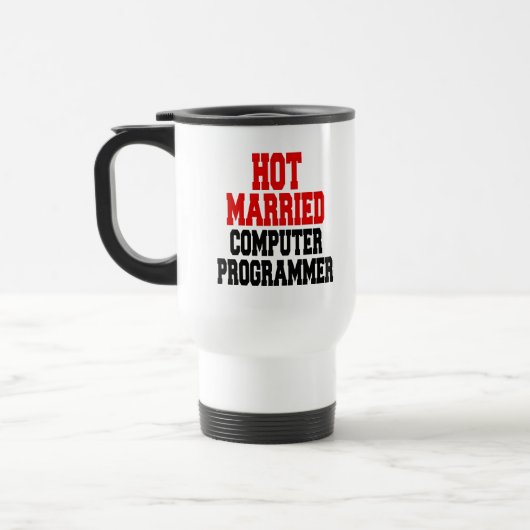 Verheirateter Hot-Computer-Programmierer Reisebecher (Links)