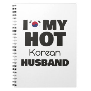 Verheirateter Hot-Korea-Mann I-Liebe Notizblock