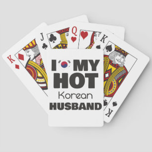 Verheirateter Hot-Korea-Mann I-Liebe Spielkarten