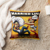 Verheirateter Spaß, benutzerdefinierbare Namen Kissen (Decke)