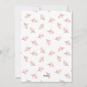 Verheirateter und freundlicher, handgeschriebener  feiertagskarte (Rückseite)