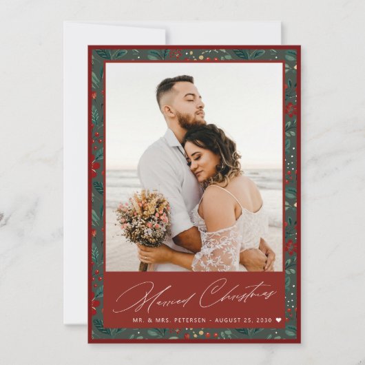 Verheirateter Weihnachtsurlaub Ankündigung (Vorderseite)