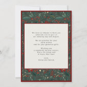 Verheirateter Weihnachtsurlaub Ankündigung (Rückseite)