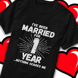 Verheiratetes 1 Jahr Sonntag 1. Hochzeitstag T-Shirt