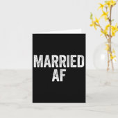 Verheiratetes Af Wedding Anniversary Shirt Karte (Gelbe Blume)