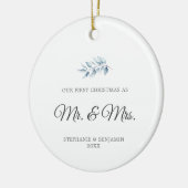 Verheiratetes Botanisches Ice Keramik Ornament (Links)