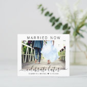 Verheiratetes Budget jetzt feiern Spätere Hochzeit (Stehend Vorderseite)