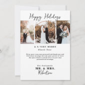 Verheiratetes Doppelbild Vielen Dank Einladung (Rückseite)