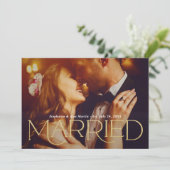 Verheiratetes elegantes Foto Ankündigung (Stehend Vorderseite)