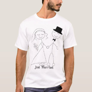 Verheiratetes Flitterwochen-Shirt KRW gerade T-Shirt