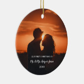 Verheiratetes Foto Keramik Ornament (Rechts)