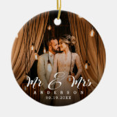 Verheiratetes Foto Keramik Ornament (Vorne)