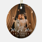 Verheiratetes Foto Keramik Ornament (Links)