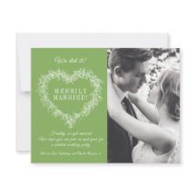 Verheiratetes grünes Mistelherz Weihnachten