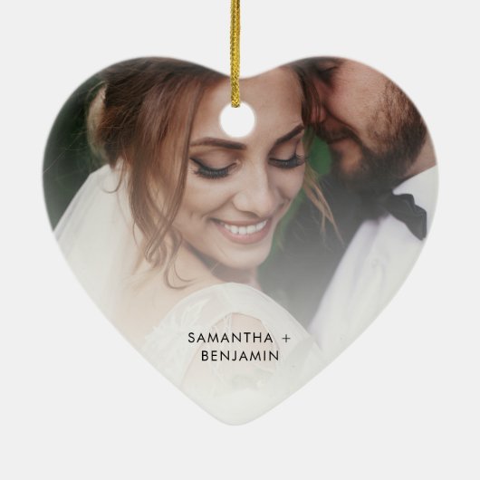 Verheiratetes Hochzeitsjubiläum zum ersten Mal Wei Keramik Ornament (Hinten)