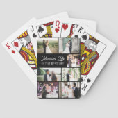 Verheiratetes Leben ist die beste FotoCollage Spielkarten (Rückseite)