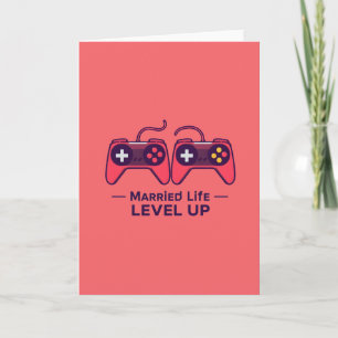 Verheiratetes Leben Level Up Gaming-Kunst Karte