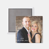 Verheiratetes Magnet des ersten Jahres mit Foto (Vorderseite/Rückseite)