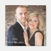 Verheiratetes Magnet des ersten Jahres mit Foto (Vorne)