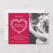 Verheiratetes Mistelherz Weihnachten (Vorderseite)