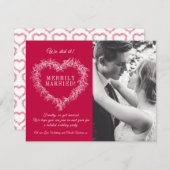 Verheiratetes Mistelherz Weihnachten (Vorne/Hinten)