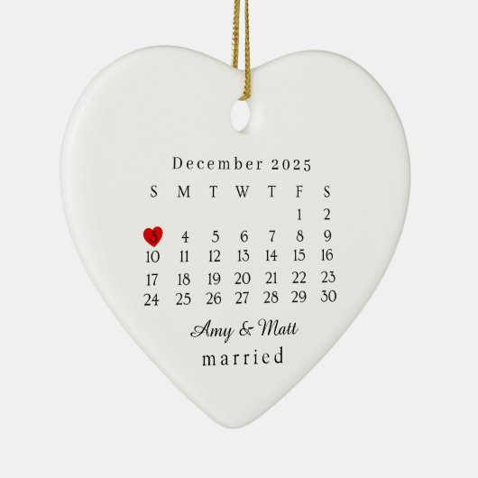 Verheiratetes Ornament, Hochzeitsgeschenk, Hochzei Keramik Ornament (Rechts)