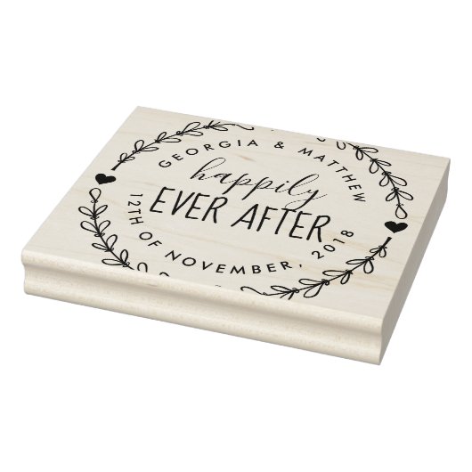 Verheiratetes Paar glücklich je nach Rücksendeadre Gummistempel (Stempel)