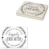 Verheiratetes Paar glücklich je nach Rücksendeadre Gummistempel (Stempel)