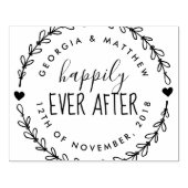 Verheiratetes Paar glücklich je nach Rücksendeadre Gummistempel (Prägung)