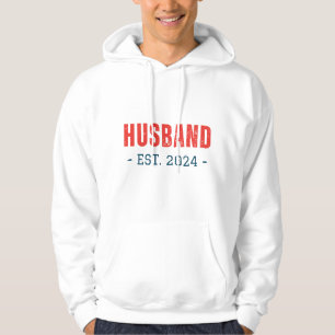 Verheiratetes Paar Matching Mann Est. 2024 Hoodie