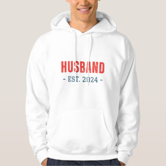 Verheiratetes Paar Matching Mann Est. 2024 Hoodie