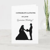 verheiratetes Paar mit Maske Karte (Vorderseite)