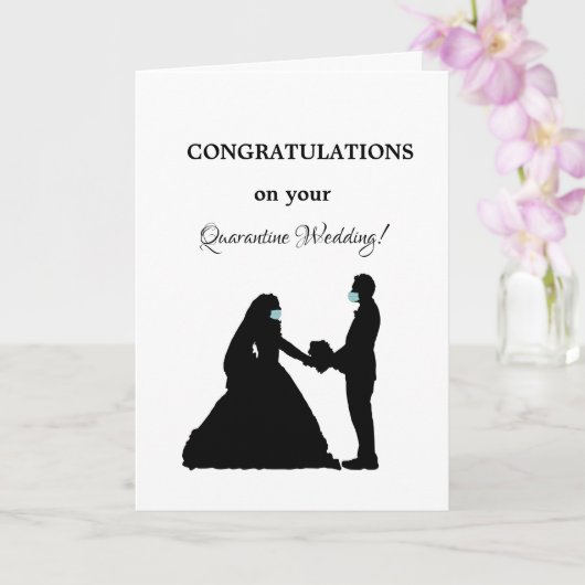 verheiratetes Paar mit Maske Karte (Orchidee)